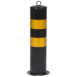 Signal Warning Post Barricades Driveway Security Barrier Guard Parking Bollards Safety Metal Fencing