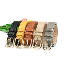 Belts Pin Buckle PU Leather Belt Fashion Korean Style Solid Colour Women Waistband Dress Decor Shirt Thin Waist Daily