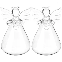 Vases 2 Pcs Kickstand Tall Glass Vase Big Large Decorative Bottles Small Flower