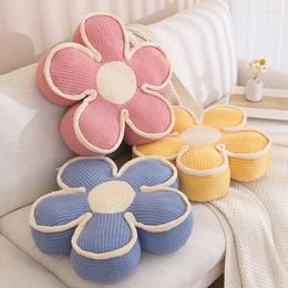 Pillow Creative Plush Flower Shaped For Sofa Floor Bedroom Office Car Travel All Season Home Decor