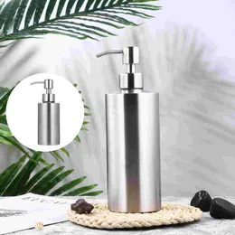 Liquid Soap Dispenser Hand Bathroom Stainless Steel Bottle Shampoo Bottles Simple Storage Containers