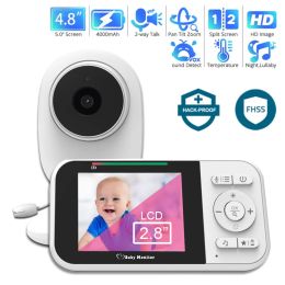 Monitors 2.8 inch 2.4G Wireless Video Colour Baby Monitor High Resolution Baby Nanny Security Camera Night Vision Temperature Monitoring