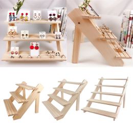 Charms Wooden Ear Stud Holder Earring Stand Display Rack Jewelry Stand Display Holder Rack Tower