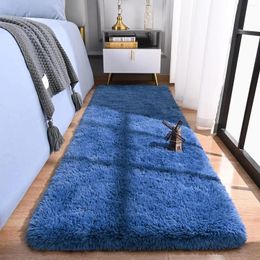 Carpets Bedroom Rug 2x6 Foot Fluffy With Non-Slip Backing For Hallway Bedside Living Room Dorm Plush Indoor Home Decor