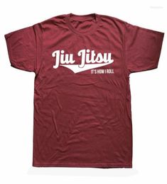 Men039s T Shirts Funny Jiu Jitsu It39s How I Roll Graphic Cotton Streetwear Short Sleeve Harajuku Hip Hop BJJ Judo Martial A6026184