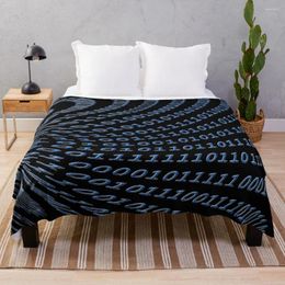 Blankets Binary Code Throw Blanket Comfort Recieving