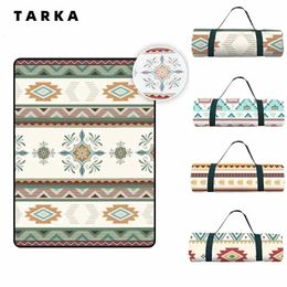 TARKA Big Size Camping Mat Outdoor Picnic Pad Portable Folding Beach Mattress Waterproof Moisture-proof Campsite Rug Park Carpet 240329