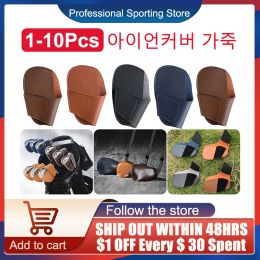 Products 110 Pcs Golf Iron Club Head Cover Rod Head Protective Case Pu Leather Wedges Covers Golf Sporting Accessories Putter Protector