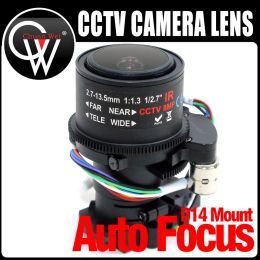 Parts 8.0Megapixel 2.713.5mm Electric Varifocal CCTV LENS F1.3,1/2.7" Auto Focus Zoom + 8MP M14/D14 MOUNT IR CUT For HD IP/AHD Camera