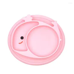 Dinnerware Sets JFBL Baby Silicone Dishes Dining Plate Bowl Tableware For Kids Suction Cup Fixing Feeding Dinner