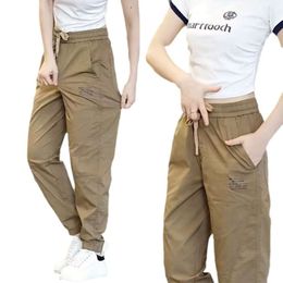 Spring and Autumn Ice Silk Thin Men's and Women's Casual Pants, Sports Loose and Trendy, Versatile Elastic Couple Work Clothes, Leggings, Men's