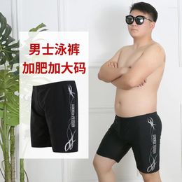 Men's Swimwear Fashionable Oversized Sports LongLeg Flat Angle Swimming Trunks In Briefs Plus Size 7XL Wholesale And Retail