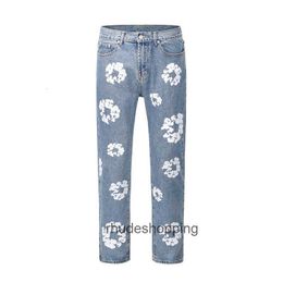 Flared Sweatpants 2024 Mens Luxury Designer Jeans Men Jean Flower Diamond Denim Shortpants Slim Purple Jeans Street Hip Hop