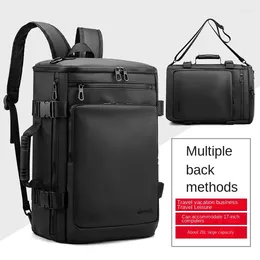 Backpack Multi-functional Business Korean Style Waterproof Travel Bag Messenger Student Schoolbag Men's School