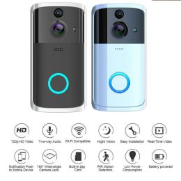 Doorbells M7 Indoor DingDong Machine Motion Sensing 720P 166degree Wideangle Camera Doorbell Noise Reduction Security Protection Device