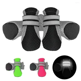 Dog Apparel 4pcs Pet Shoes Puppy Cat Chihuahua Rain Boots Waterproof Rubber Anti-slip Footwear For Small Cats Dogs Teddy Socks Booties