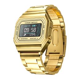 Watches i6 Sport Smart Watch Men Fashion Gold Steel HeartRate IP67 Waterproof Fitness Tracker Monitor Message Smartwatch For Android IOS