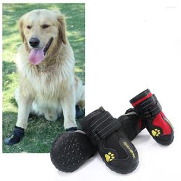 Dog Apparel (4pcs/set)Waterproof Big Shoes Rainshoes Non-slip Large Pet Galoshes Outdoor Sports Wearproof Boots Sneakers For Medium Pets