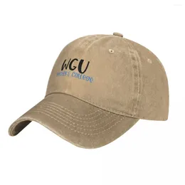 Ball Caps WGU Teachers College Logo Cowboy Hat Dad Custom Hats Brand Man In The Women'S 2024 Men'S