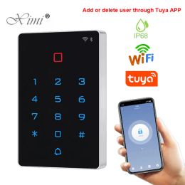 Kits WIFI Tuya Smart Door Lock IP68 Waterproof Door Access Control System T12 Standalone Keypad RFID IC Card Door Access Controller