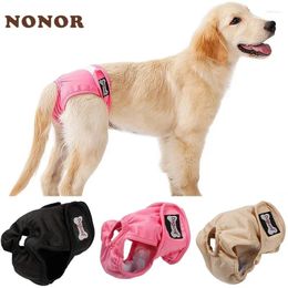Dog Apparel NONOR Reusable Female Diaper Shorts Washable Sanitary Menstrual Physiological For Medium Large Dogs Safety Underwear Briefs
