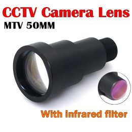 Parts New HD 1/3'' 5MP 50mm Action Camera lens M12 Mount CCTV MTV Board IR Lens With Infrared Philtre For Security CCTV Video Camera