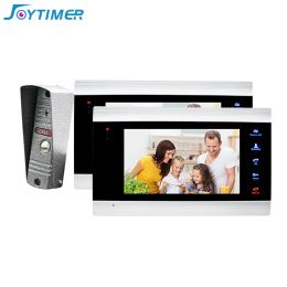 Intercom Joytimer Video Intercom Monitor Video Doorbell with 1200tvl Weatherproof Outdoor Camera Support Onekey Unlock, Motion Detection