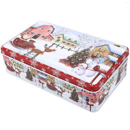 Storage Bottles Christmas Cookie Gift Xmas Party Favour Boxes Candy Chocolate Sugar Case