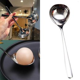 Coffee Scoops Spoon Stainless Steel High Appearance Level Thickened Big Head Long Handle Soup Household Pot Kitchen Utensils