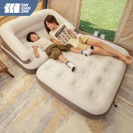 Gear Tanxianzheiatable Sofa Bed Indoor and Outdoor Portable Folding Camping Tent Home Deployment Available Sofa Punch Air Mattress