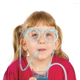 Drinking Straws Funny Soft Straw Glasses Plastic Beer Unique Flexible Tube Kids For Birthday Wedding Party Supplies Accessories