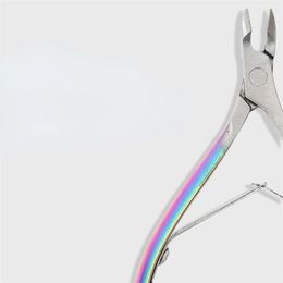 2024 3pcs Set Rainbow Stainless Steel Nail Cuticle Scissors Pushers Dead Skin Gel Polish Remover Nail Art Manicure Care Toolsfor Cuticle Care Tools