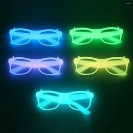 Party Decoration 5pcs Luminous Glasses Absorb Solar Energy Glow In The Dark Decor Supplies Neon Favours For Kids Adults
