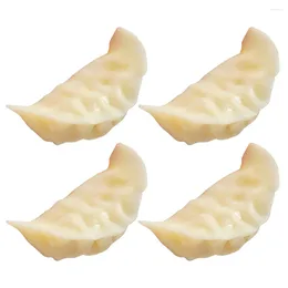 Party Decoration 4 Pcs Commemorate Simulation Dumpling Model Child Bread Fake Food Pvc Adornment