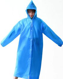 Raincoats Adult And Children's Raincoat Integrated Thick Wear-resistant Non Disposable For Outdoor Hiking Easy To Carry