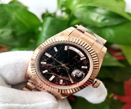 High Quality Men039s Fashion Wristwatches m2282350045 228235 chocolate dial 40mm ETA 2813 Movement Automatic 18ct Everose Gold7216291