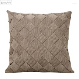 Pillow INS Cover Weaving 45x45cm Decorative Woven Luxury For Sofa Livingroom Bedroom Pillowcase Home Decor Grey