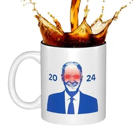 Mugs Joe Biden 2024 Coffee Mug 350ml Ceramic Vote President Election Durable And Funny Cups Travel For