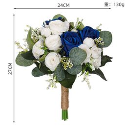 Wedding Flowers Bride Bouquet Europe-American Simulation Hand-Held Bridemaid Flower