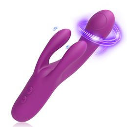 Rabbit G-Spot Vibrator for Women. Sex Toys for Female Pleasure Toys for Adults. Premium Silicone Vibrating Stimulator, Waterproof Rechargeable - USB Cable Included - Pink