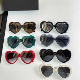 luxury designer New B family love ins net red The same fashion personality heart-shaped sunglasses BB00788