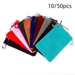 Gift Wrap Arrivals 5x7 7x9 8x10 9x12 10x15cm Coloful Velvet Bag Jewellery Packing Drawstring Pouches