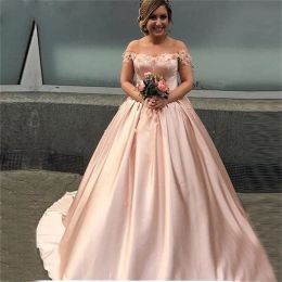 Dresses Illusion Short Sleeves With Flowers Appliques Ball Gown Wedding Dresses Pink Custom Online Women Bridal Gowns 2020 Modest Vestidos