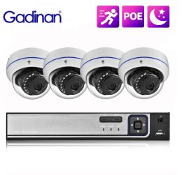 System Gadinan POE Smart surveillance camera IP Camera NVR Security System CCTV Video Surveillance Kit H.265 48V 4POE Motion Detection
