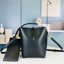 Bolsa de grife preto saco de balde de luxo bolsas de ombro de luxo bolsa de couro crossbody bolsa de couro bolsa de couro bolsa