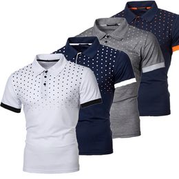 Mens Summer Polo Shirt Breathable Golf TShirt Sport Hiking Shirts Casual Work Short Sleeved Tops Male Business Clothes 240401