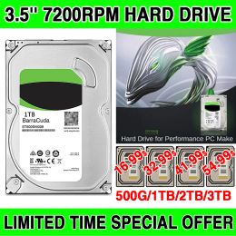 Recorder 500GB 1000G 3.5''Inch 1T 2T 3T 4T Internal Mechanical Hdd Hard Disk Drive SATA3 64M 6Gb 7200RPM Monitor CCTV DVR NVR PC Computer