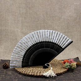 Decorative Figurines 50pcs/lot Fashion Vintage Spanish Lace Bamboo Hand Fan Home Decoration Mariage Wedding Bridal Party