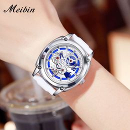 49 Meibin New Quartz Fashion Trend Silicone Men's Outdoor Waterproof Personalized Watch 40