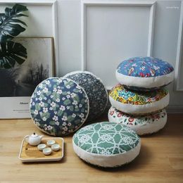 Pillow Thickening Printing Cloth Floor Round For Seating On Solid Thick Pad Yoga Balcony Chair Seat S